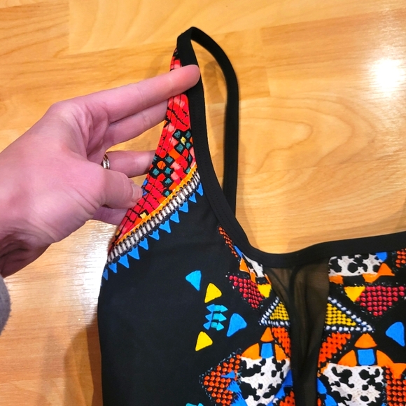 La Blanca One Piece Swim Suit Black Size 4 - Picture 4 of 12